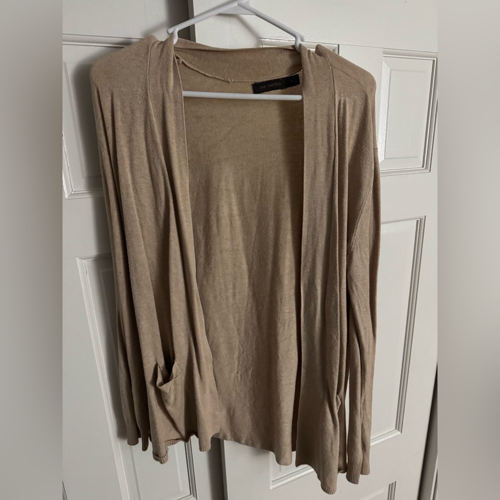 The Limited Tan Open Front Cardigan
